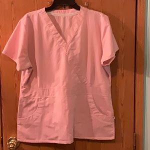 Nurse Mates scrub top light, light pink seems xl